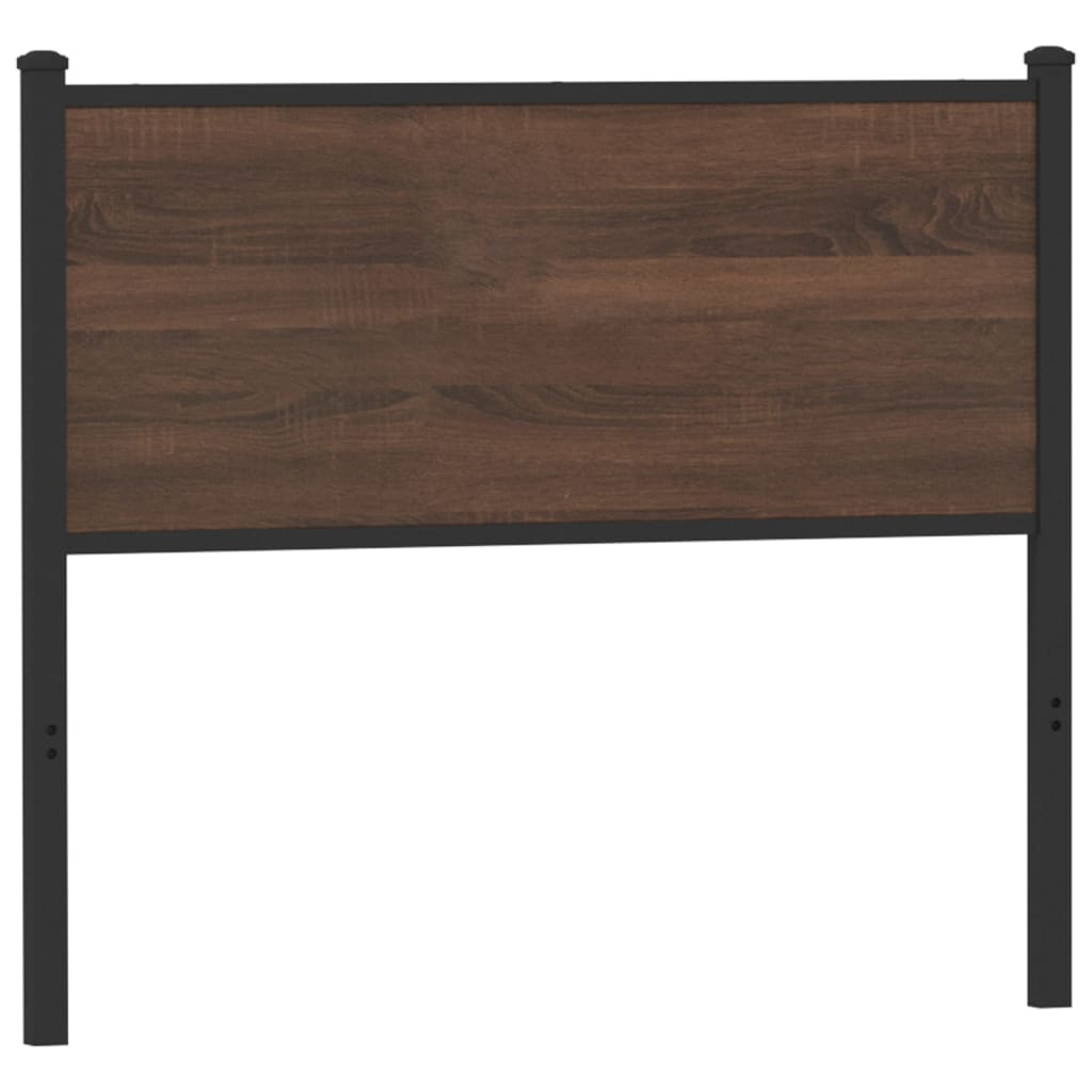 Cabeceira de substituição 100cm derivados madeira/aço carvalho castanho