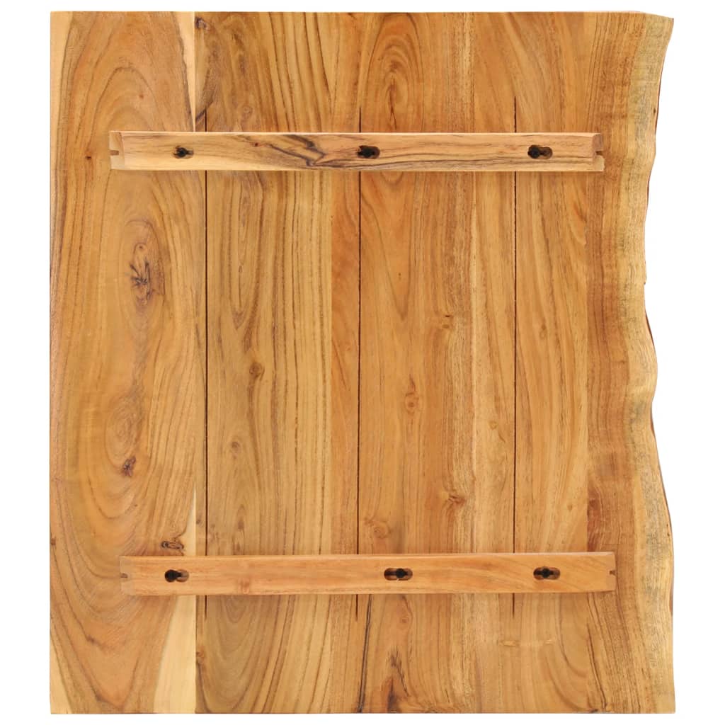 Tampo p/ móvel toucador wc 80x52x3,8 cm madeira acácia maciça