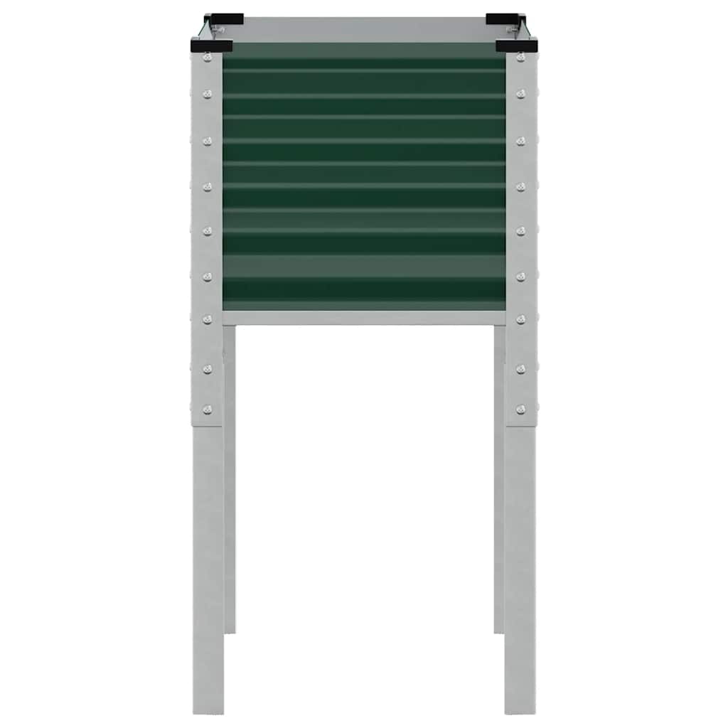 Vaso de jardim verde 45x45x88 cm aço