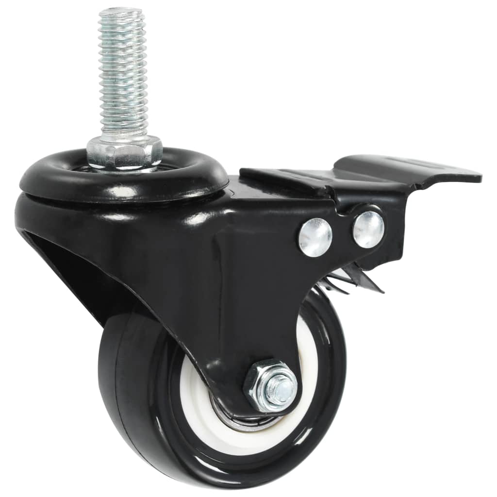 32 Pcs rodas giratórias com travões 50 mm