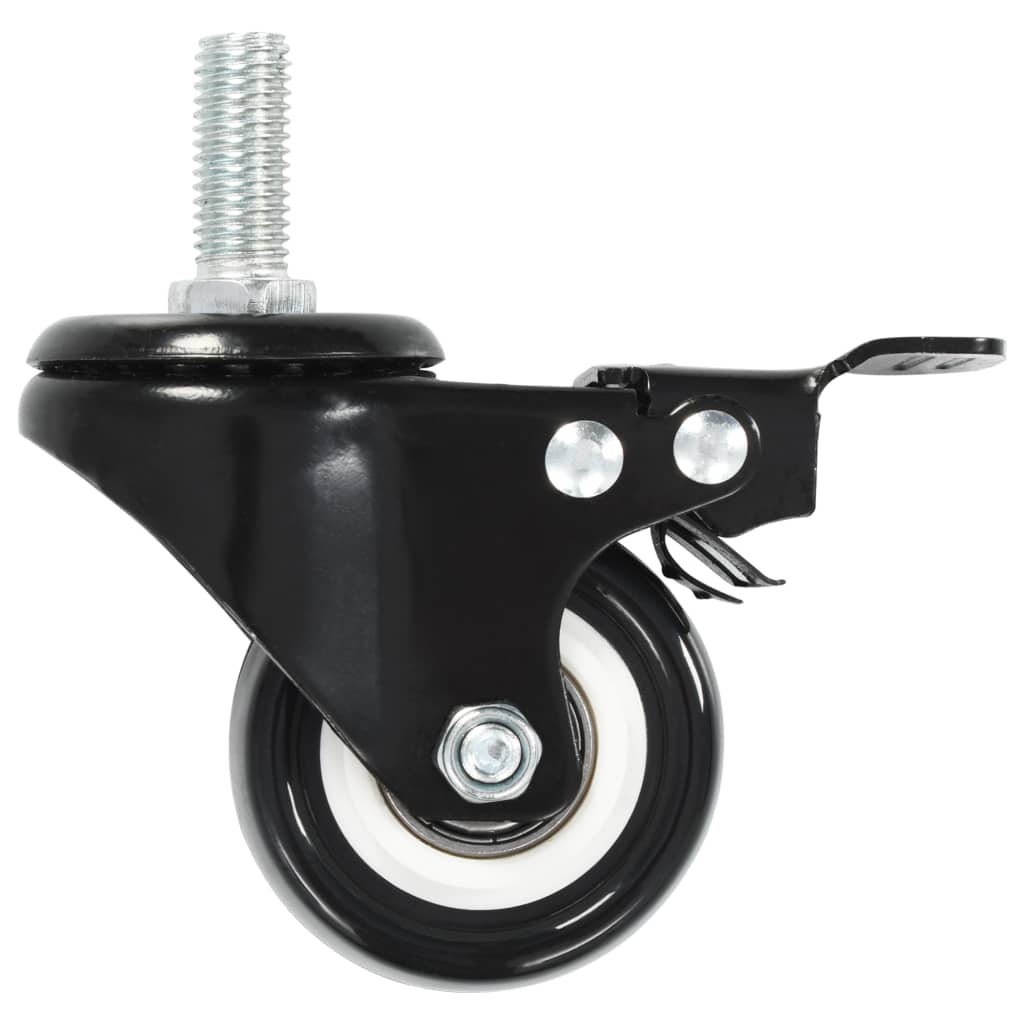 32 Pcs rodas giratórias com travões 50 mm