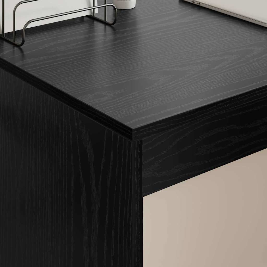 Mesa carvalho preto derivados de madeira 109 x 50 x 78 cm