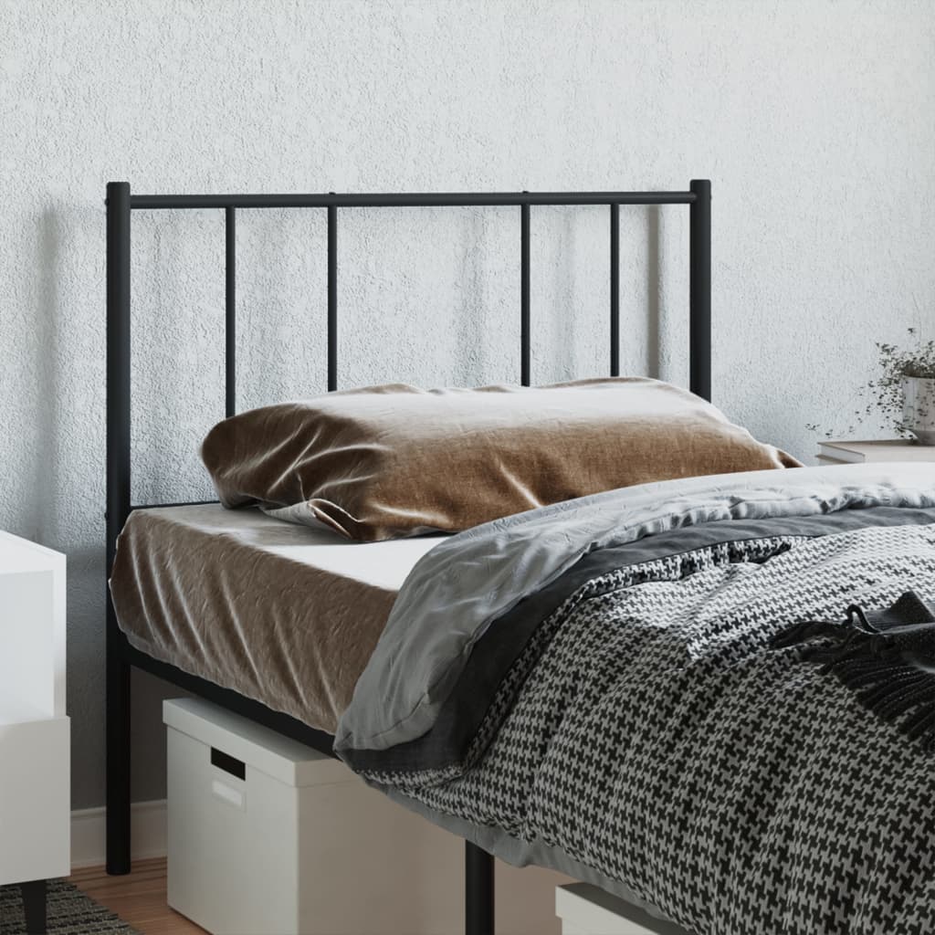Cabeceira de substituição 80 cm metal preto