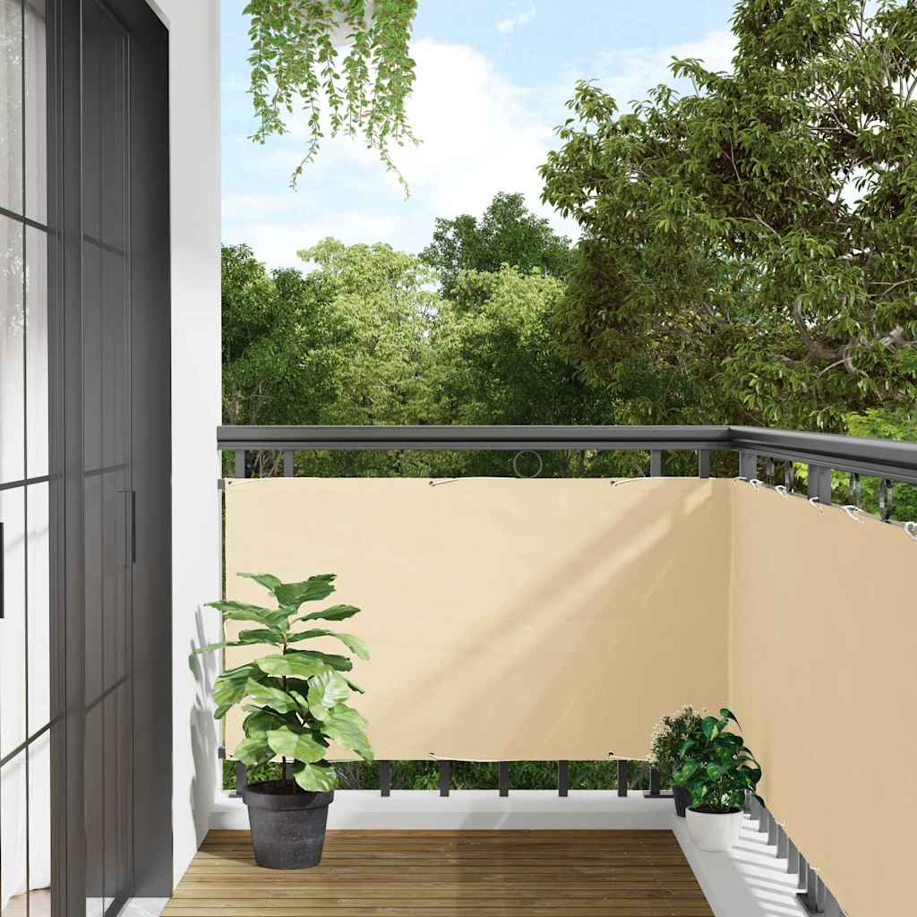 Tela de privacidade para varanda 300x120 cm PVC creme