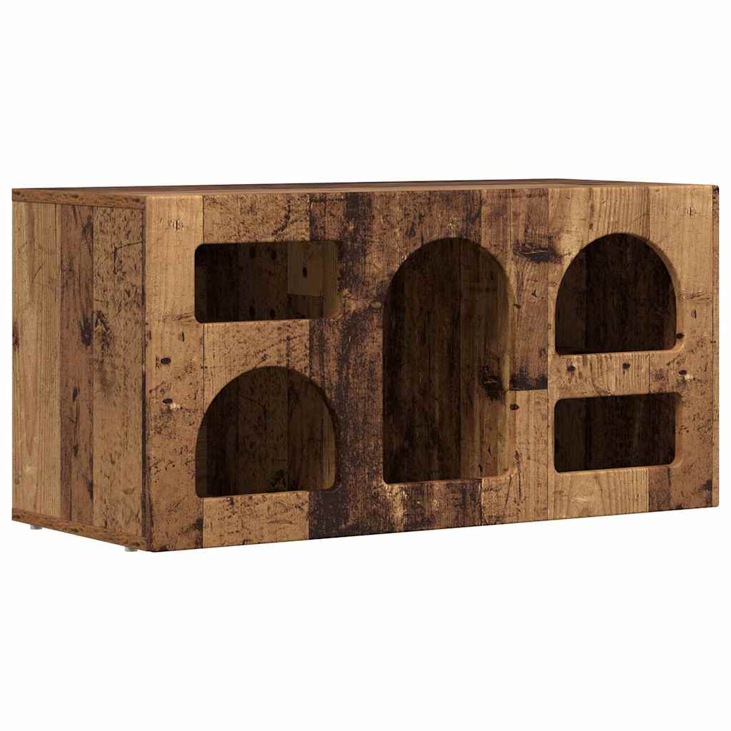 Gabinete para TV elst 80 x 35 x 40 cm madeira antiga