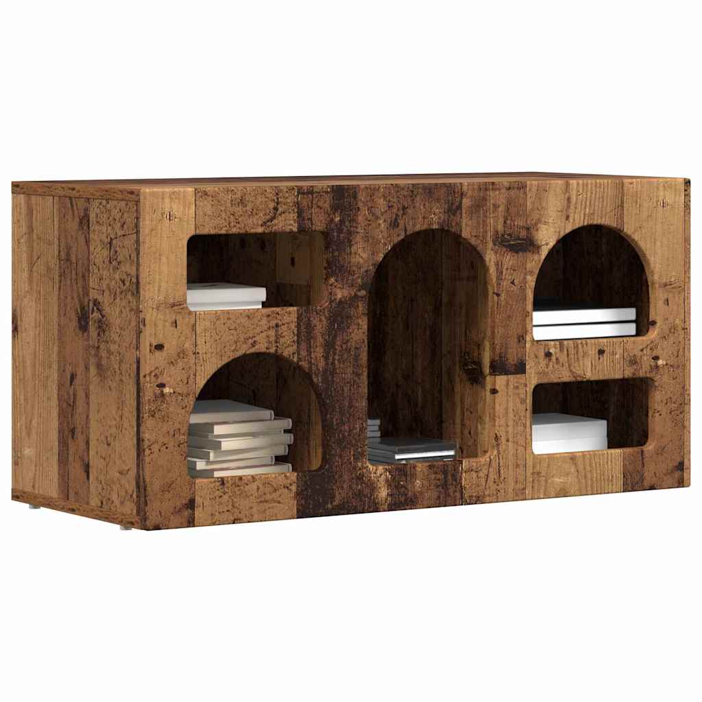 Gabinete para TV elst 80 x 35 x 40 cm madeira antiga