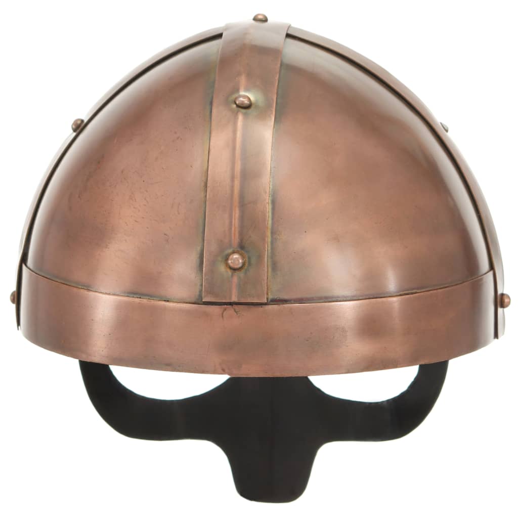 Capacete soldado viking réplica larp aço cobre