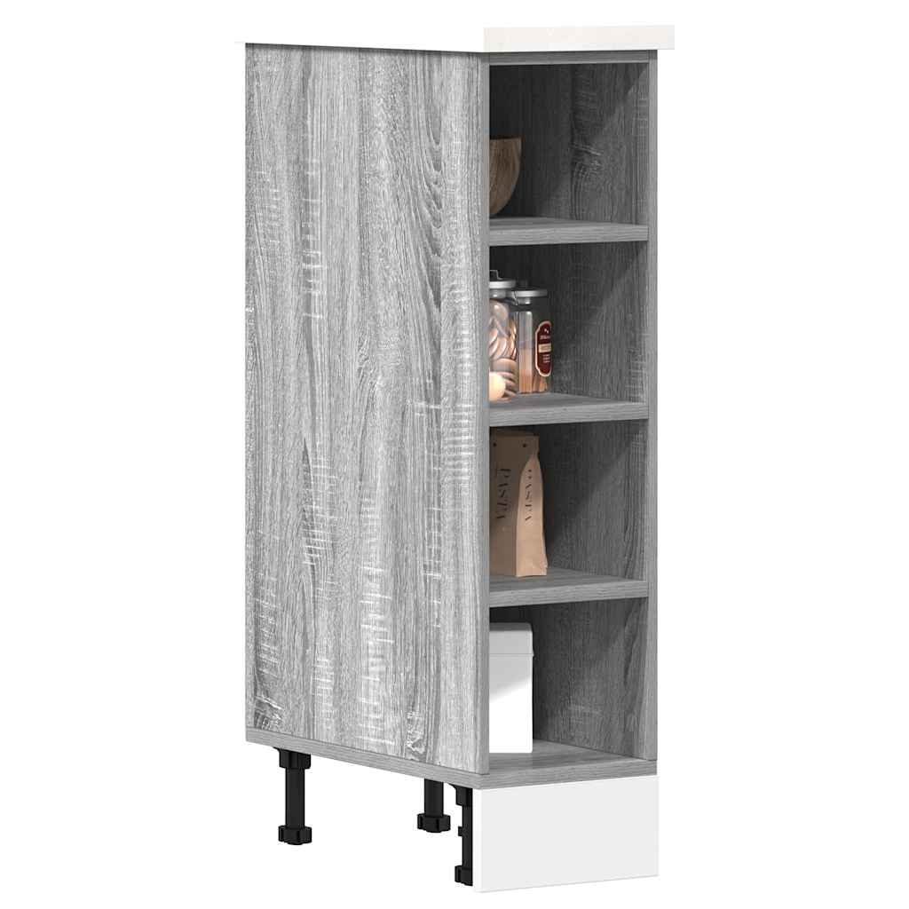 Armário inferior “riga” 20x44,5x81,5cm cinzento sonoma