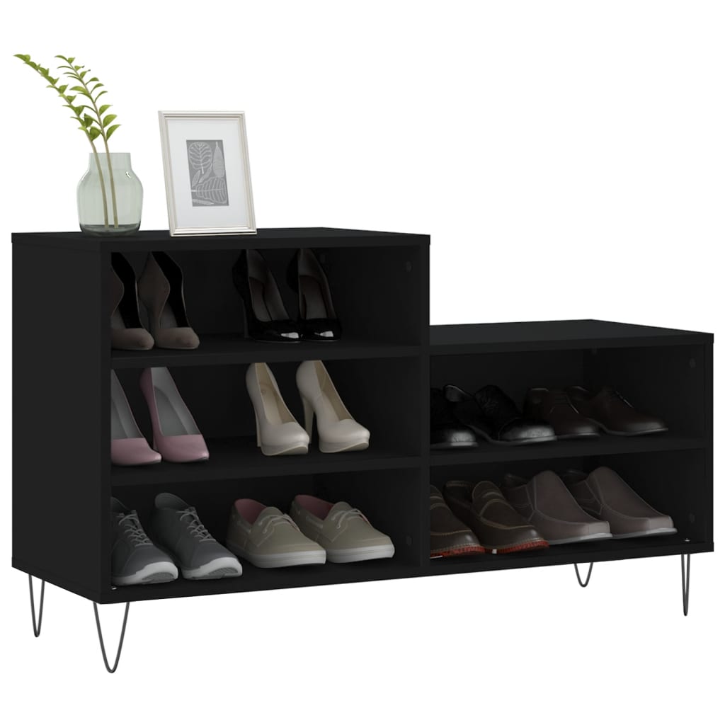 Sapateira 102x36x60 cm derivados de madeira preto