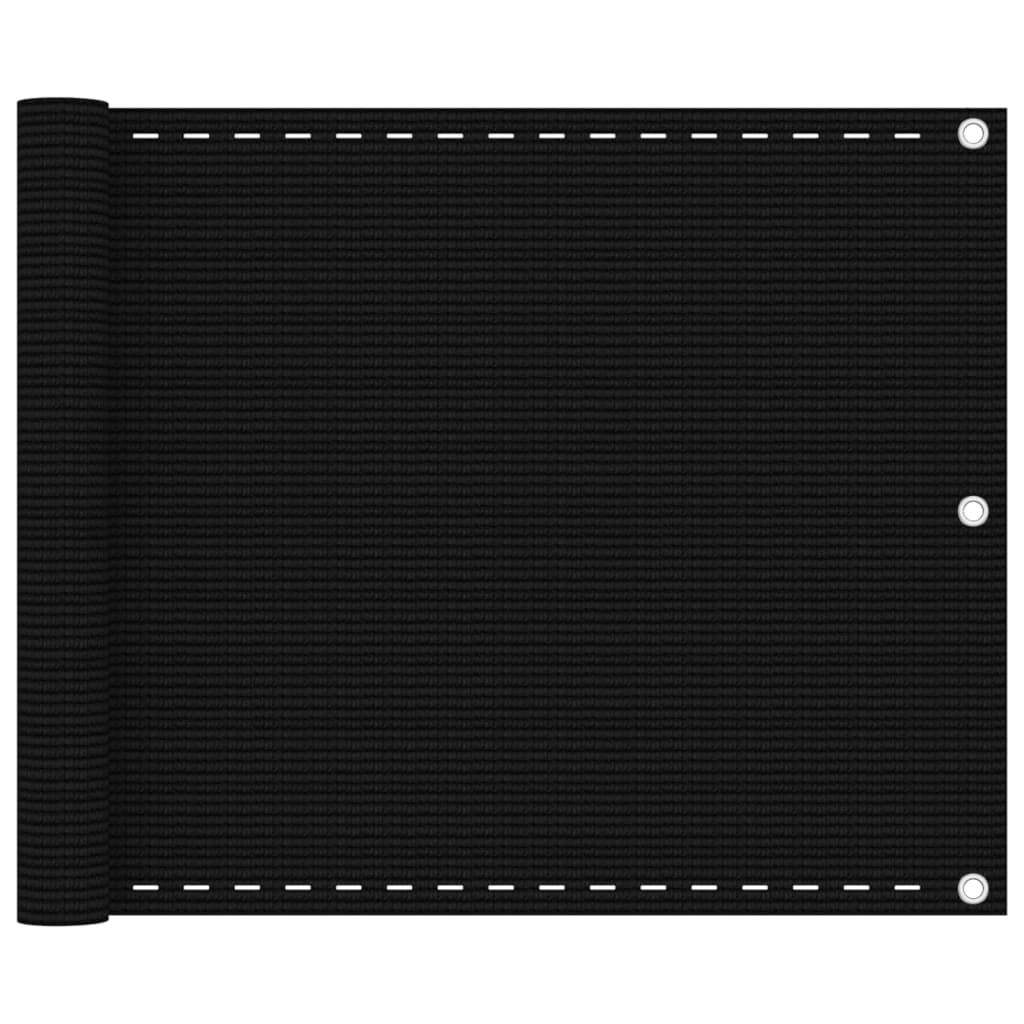 Tela de varanda 75x500 cm pead preto