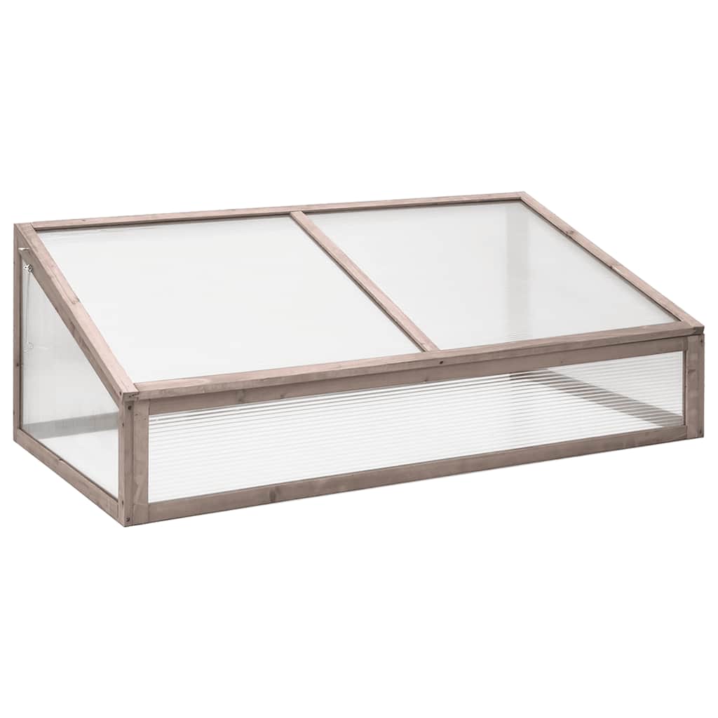 Estufa 110x56x39 cm madeira de abeto cinzento