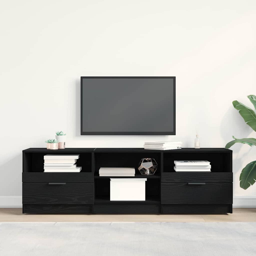 Gabinete para TV 150 x 33,5 x 45 cm carvalho preto