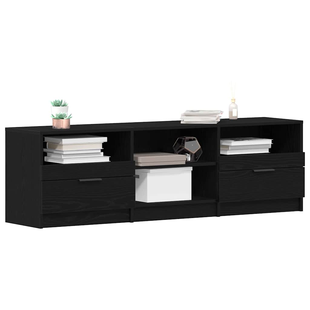 Gabinete para TV 150 x 33,5 x 45 cm carvalho preto