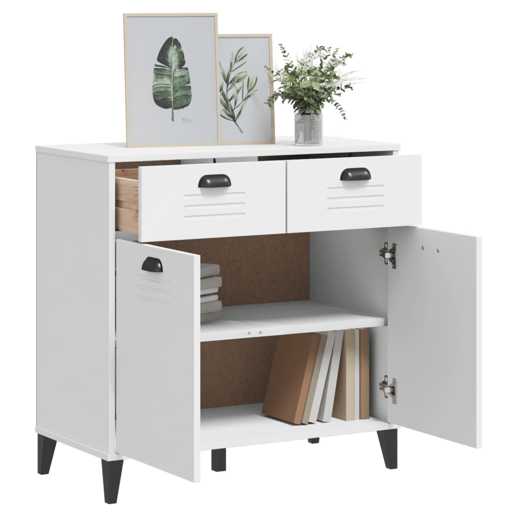 Aparador viken 80x40x80 cm derivados de madeira branco