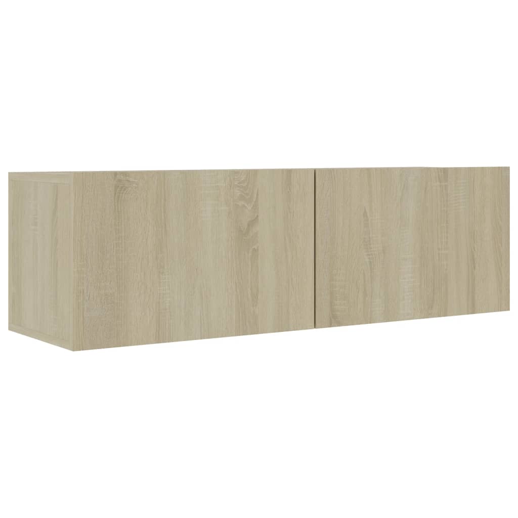 8Pcs conjunto móveis de TV derivados de madeira carvalho sonoma