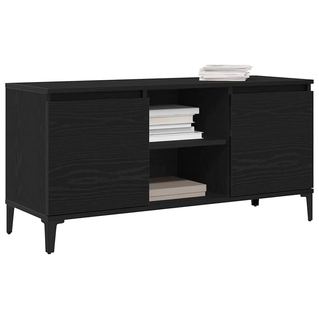 Gabinete para TV 102 x 35 x 50 cm carvalho preto