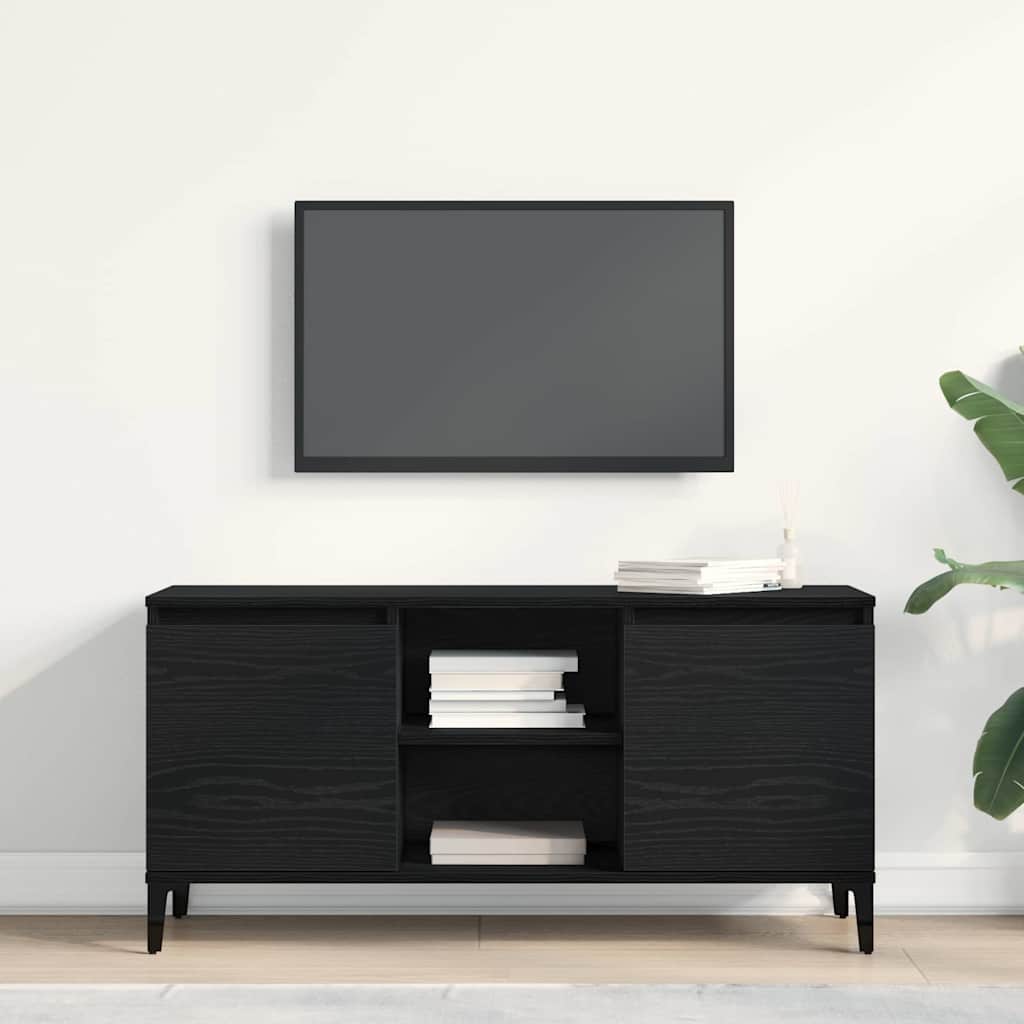 Gabinete para TV 102 x 35 x 50 cm carvalho preto