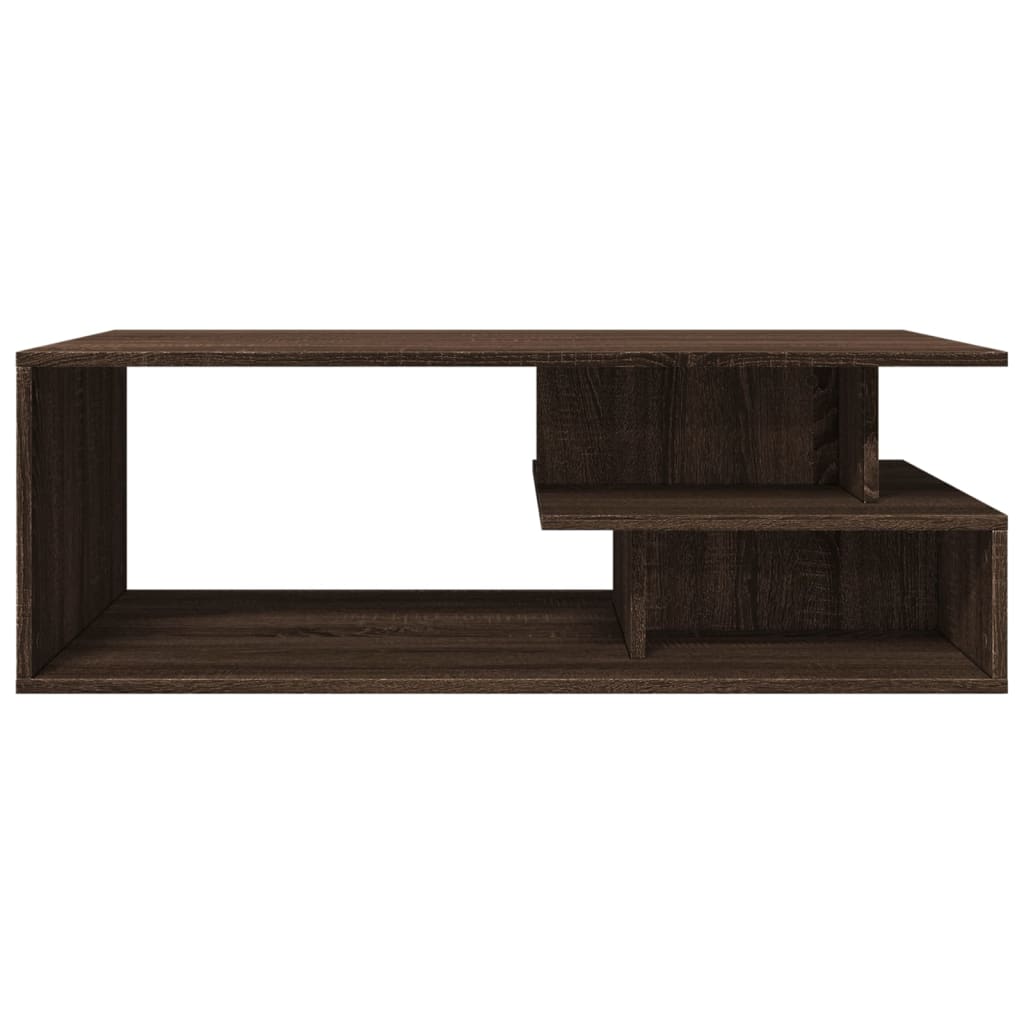 Mesa de centro 102x55x35 cm derivados madeira carvalho castanho