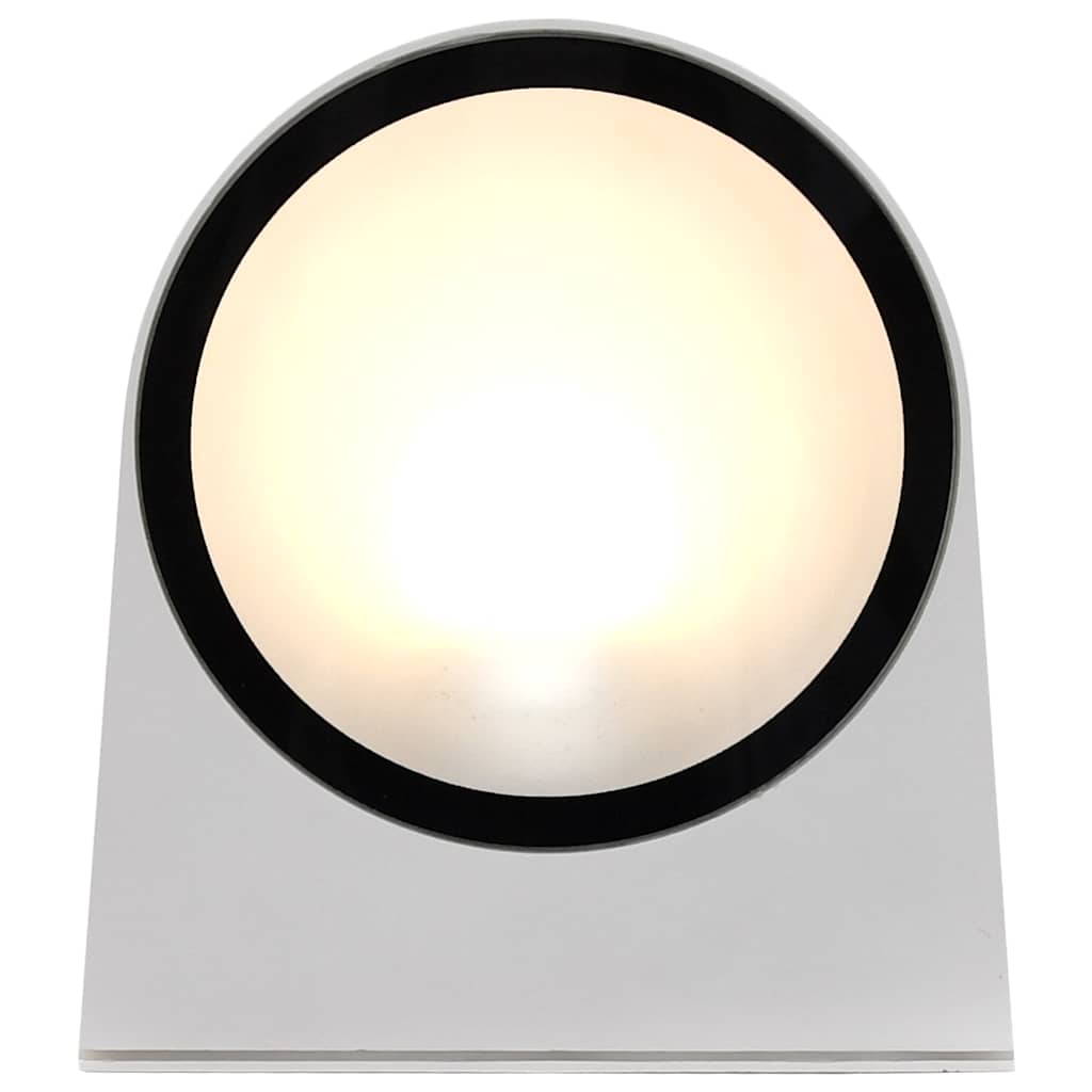 Candeeiros de parede para exterior redondos 2 pcs 11 w branco