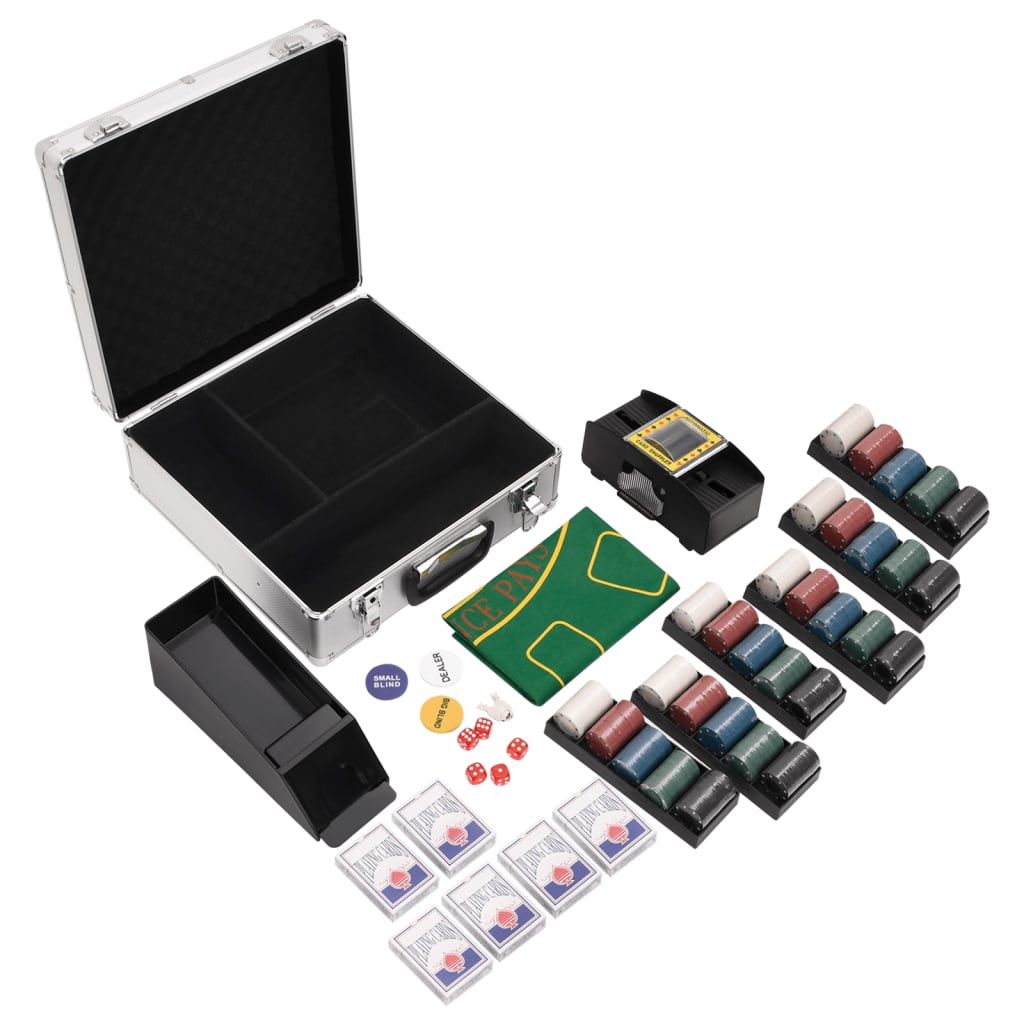 Conjunto de fichas de póquer 600 pcs 4 g