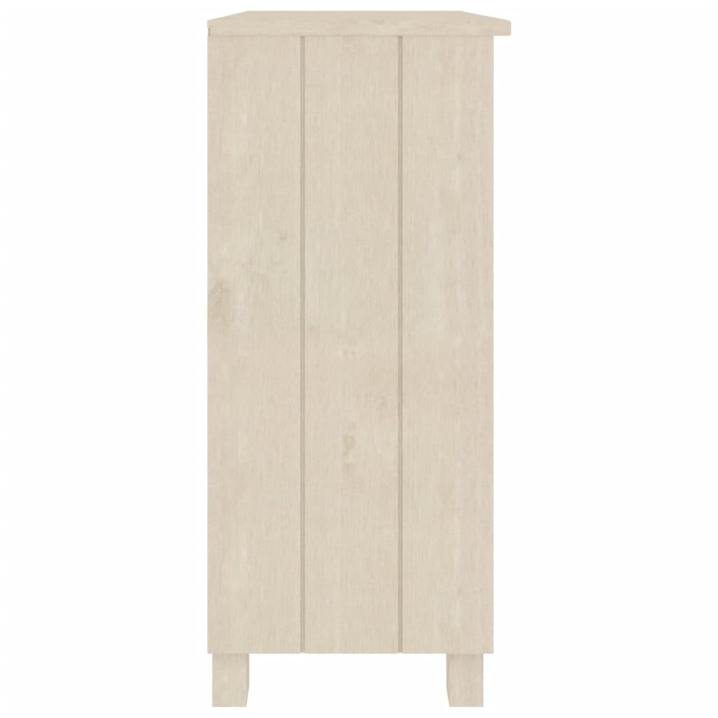 Aparador hamar 85x35x80 cm pinho maciço castanho-mel
