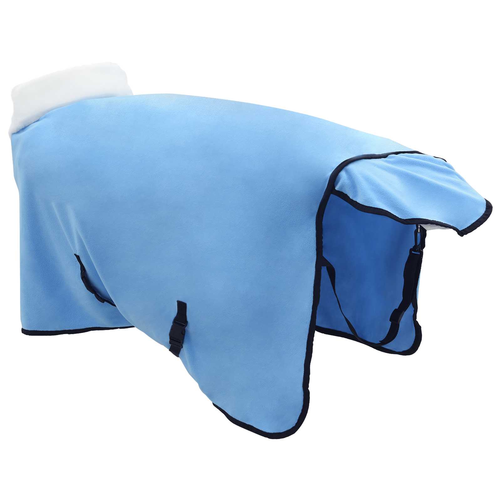 Cobertor de cavalo aqua completo 75 cm fleece polar