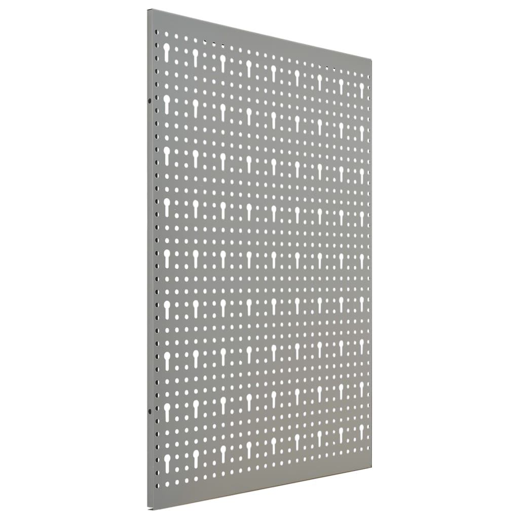 Placas perfuradas de parede 3 pcs 40x58 cm aço