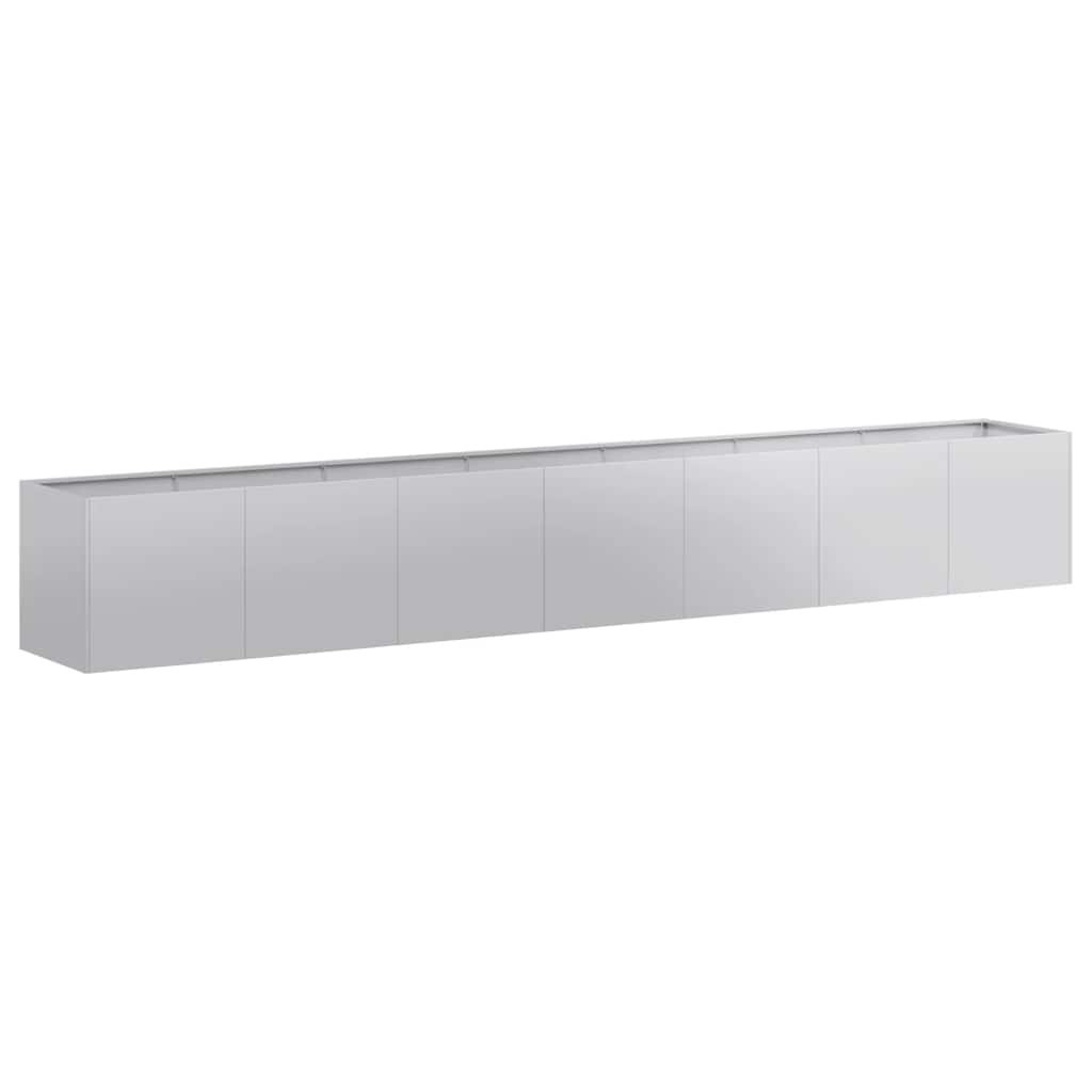 Planter 280x40x40 cm aço galvanizado