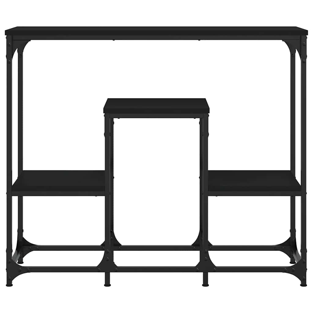 Mesa consola 89,5x28x76 cm derivados de madeira preto