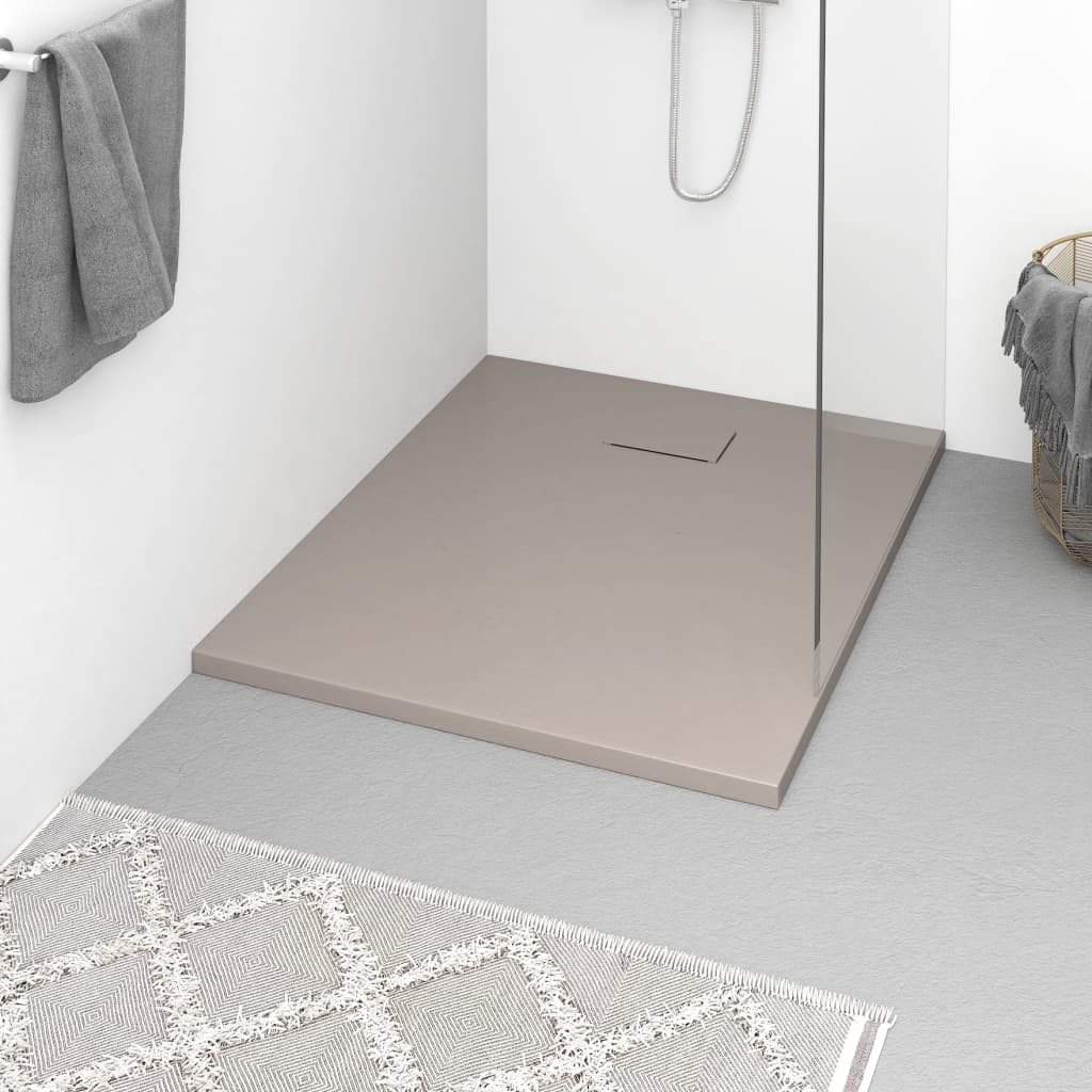 Base de chuveiro smc 100x80 cm castanho