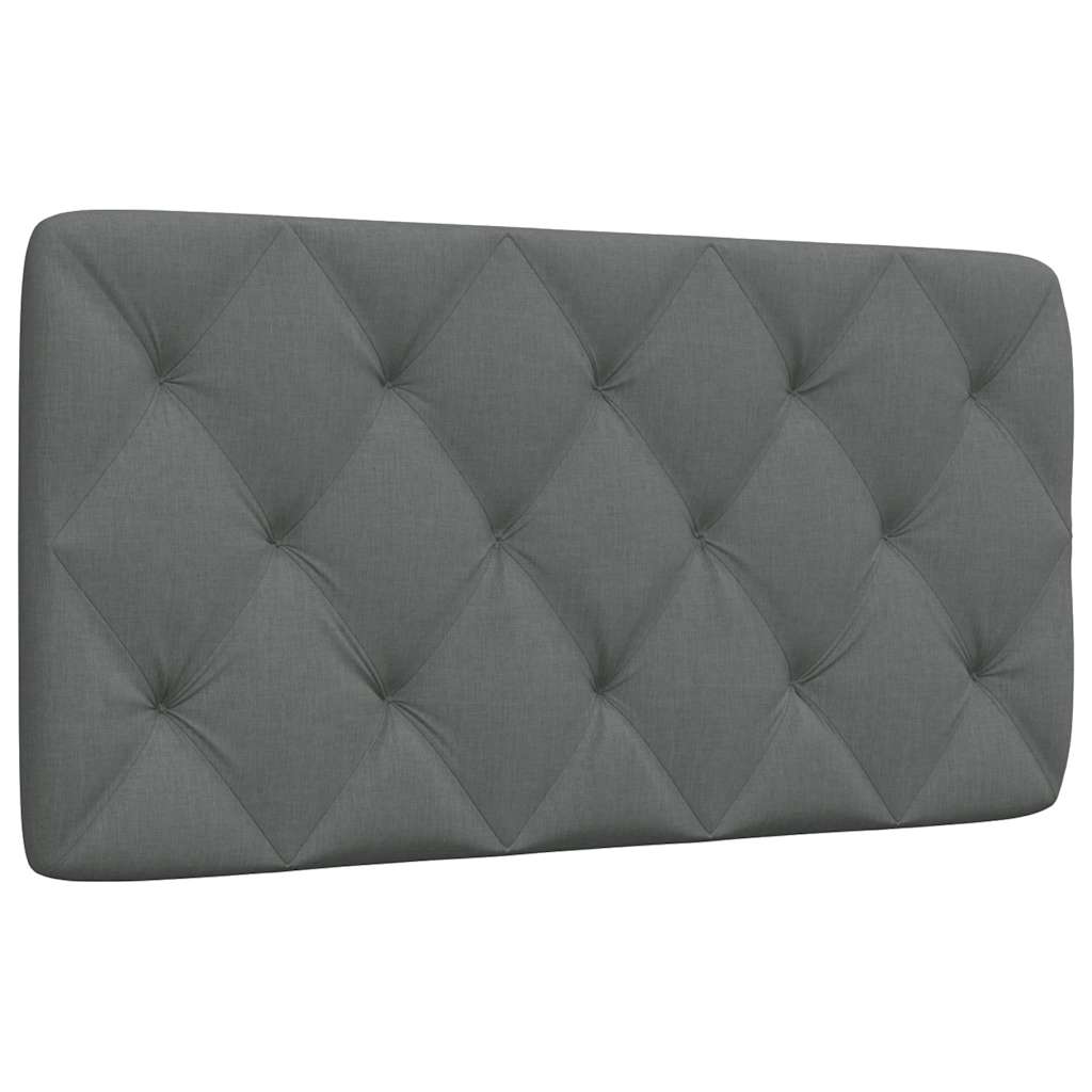 Almofadão de cabeceira 100 cm tecido cinzento-escuro