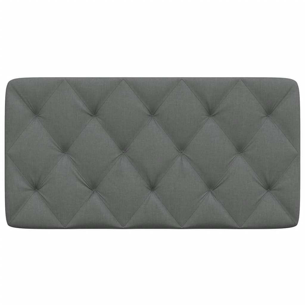 Almofadão de cabeceira 100 cm tecido cinzento-escuro