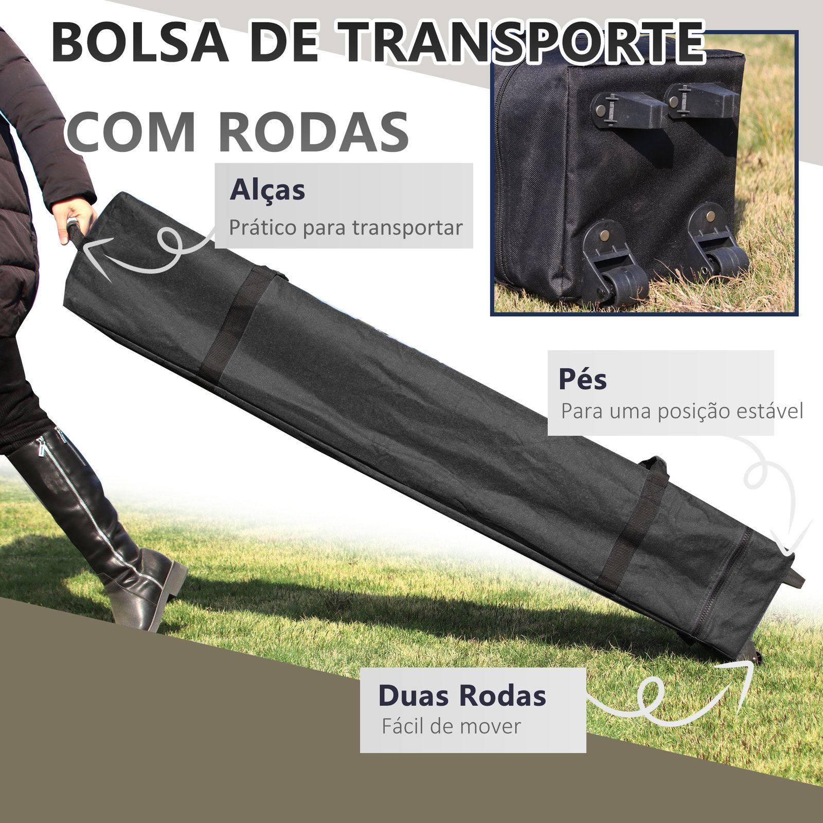 Tenda dobrável pop-up 3,92x3,92x2,83 m com altura ajustável proteção uv50+ rede mosquiteira e bolsa de transporte bege e marrom