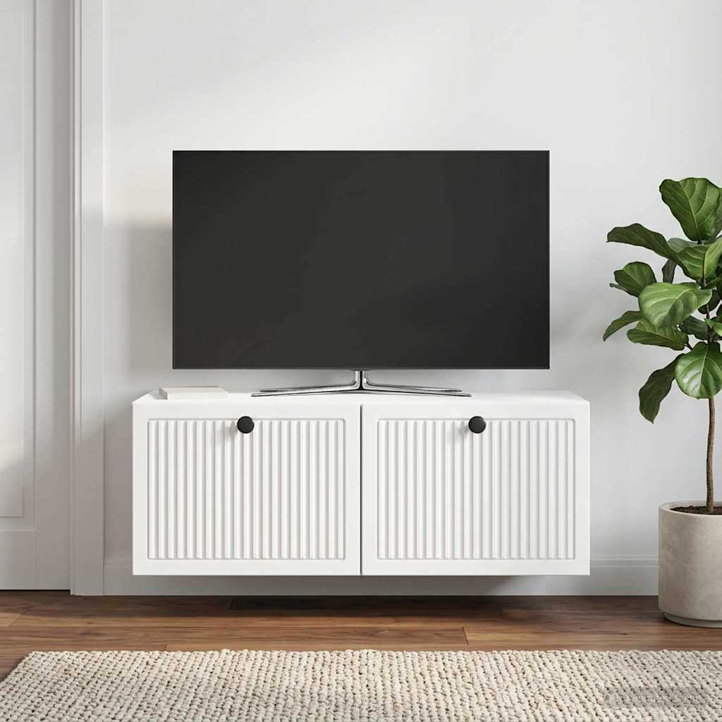 Gabinete de TV de parede branco 78,5 x 31 x 30 cm