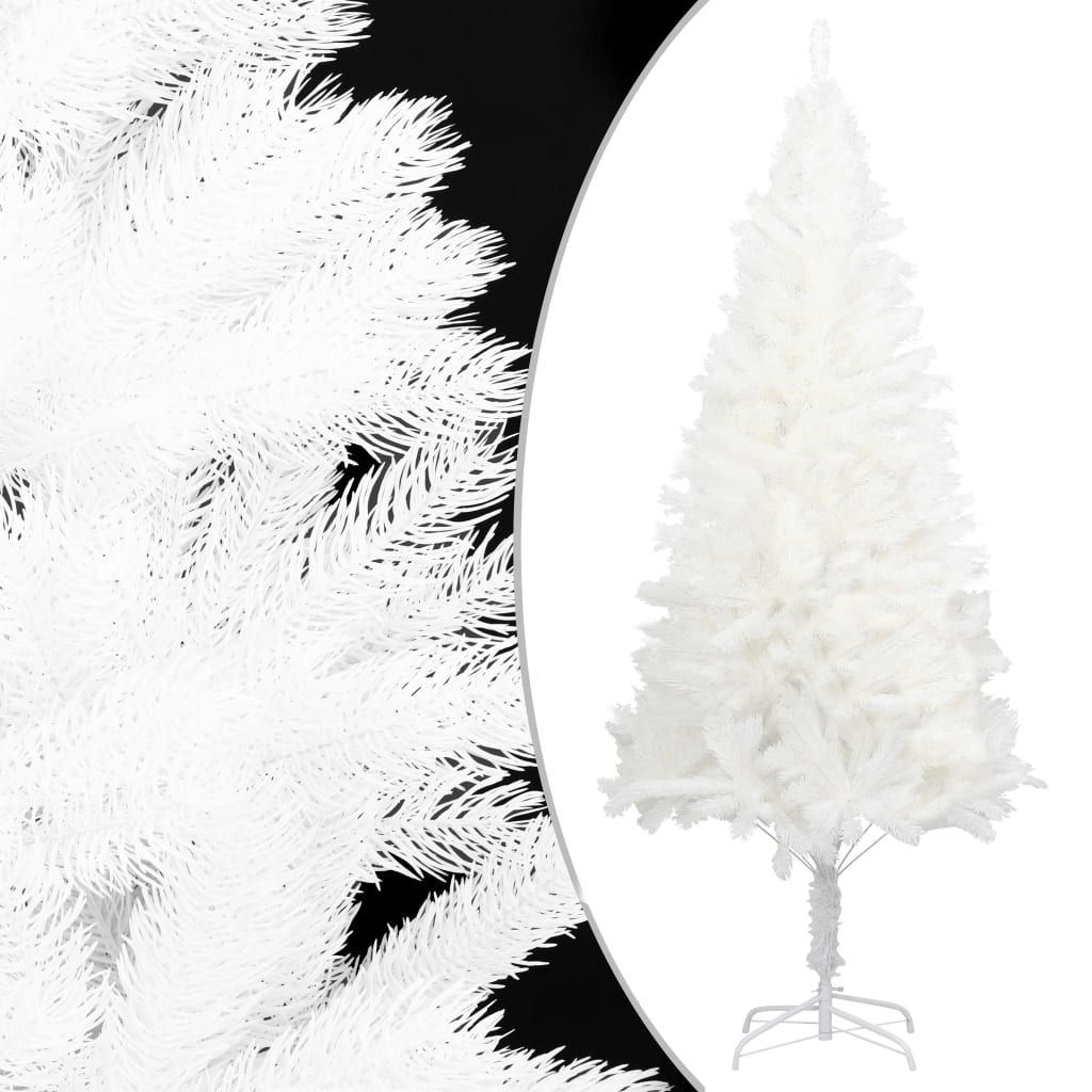 Árvore de natal artificial agulhas realistas 150 cm branco