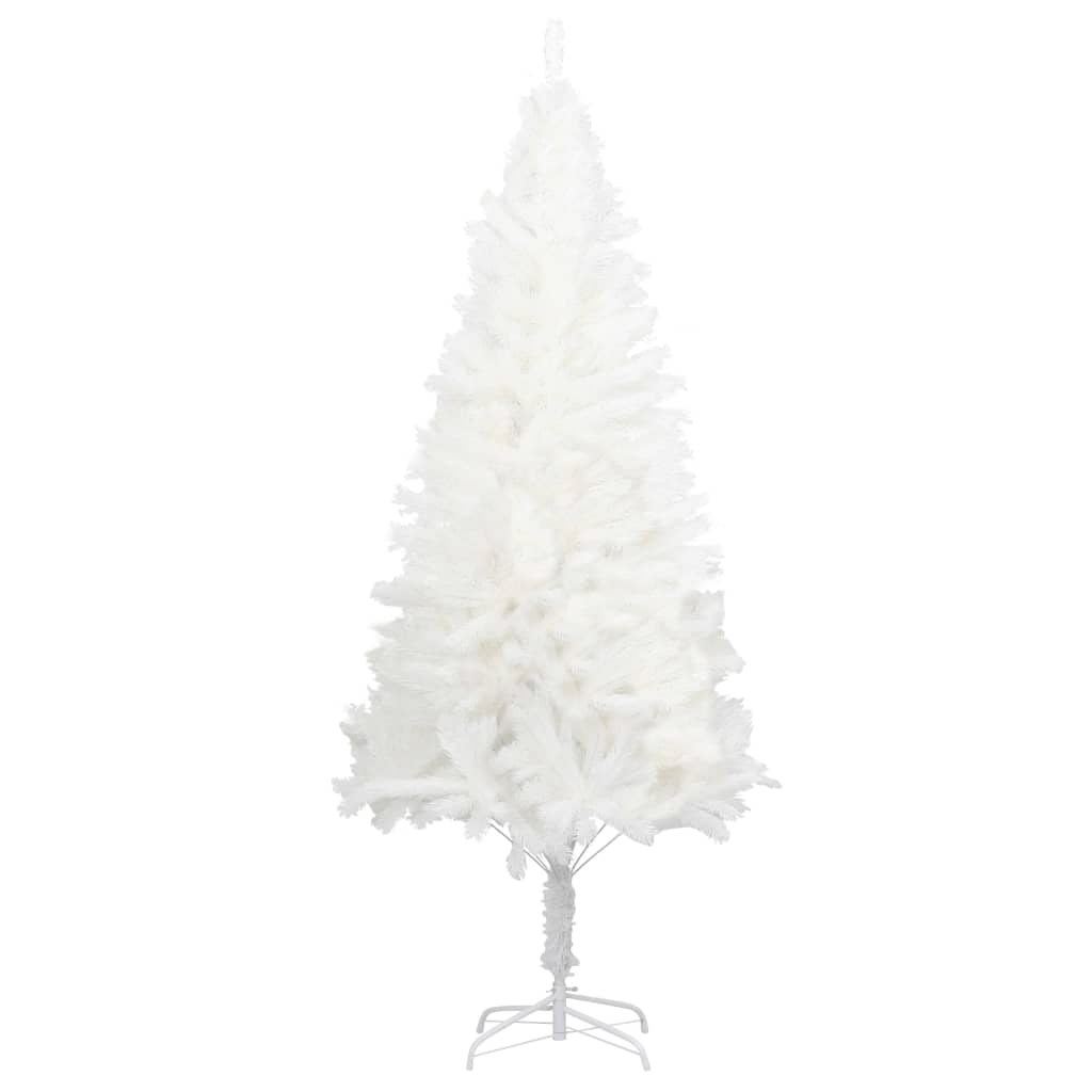 Árvore de natal artificial agulhas realistas 150 cm branco