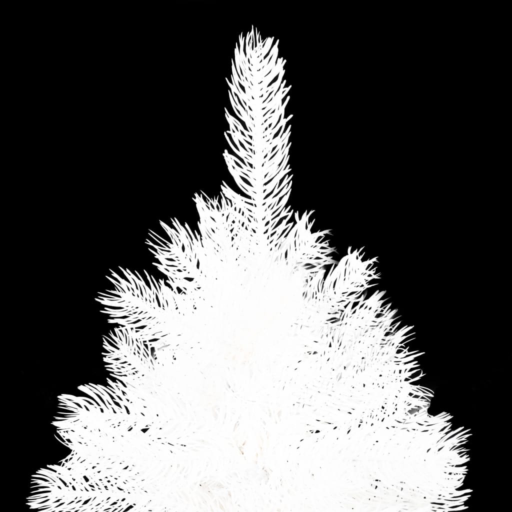 Árvore de natal artificial agulhas realistas 150 cm branco