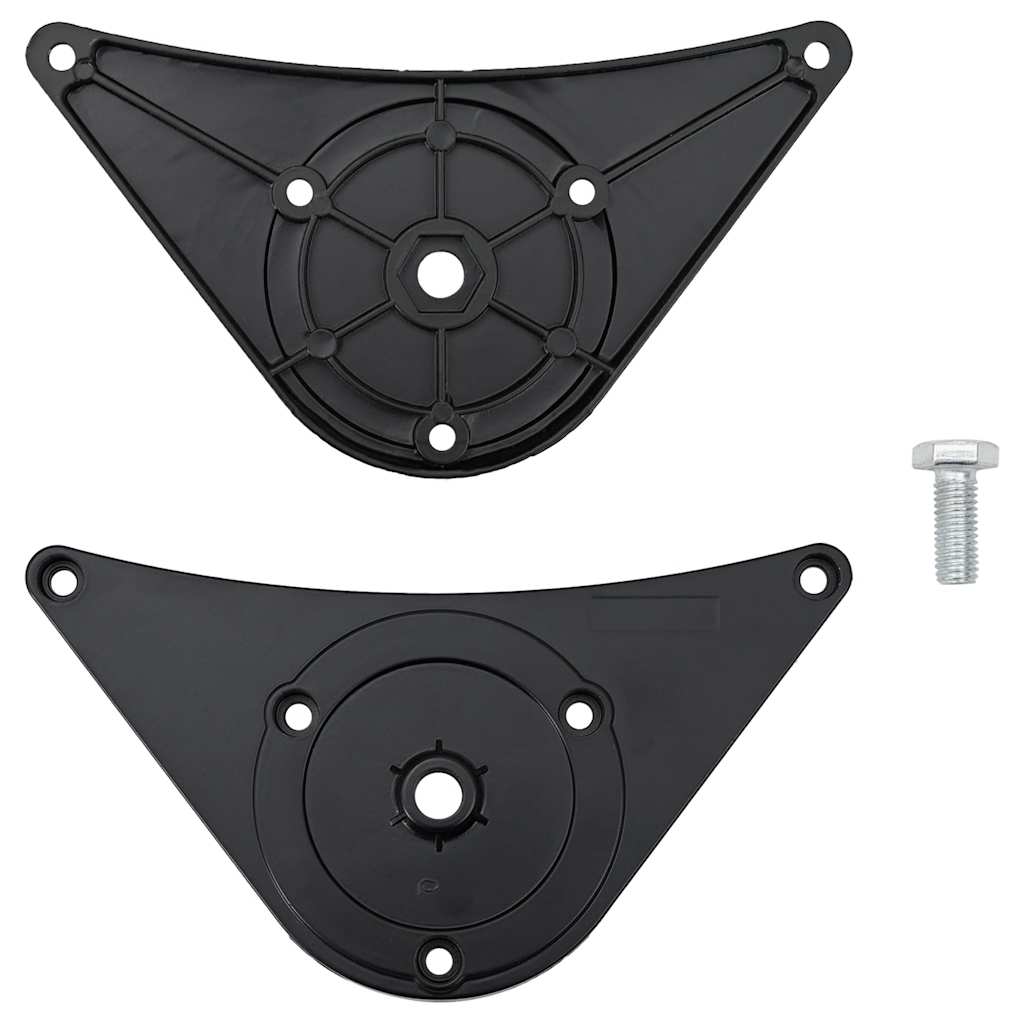 4 Pernas de mesa, altura ajustável, preto 870 mm