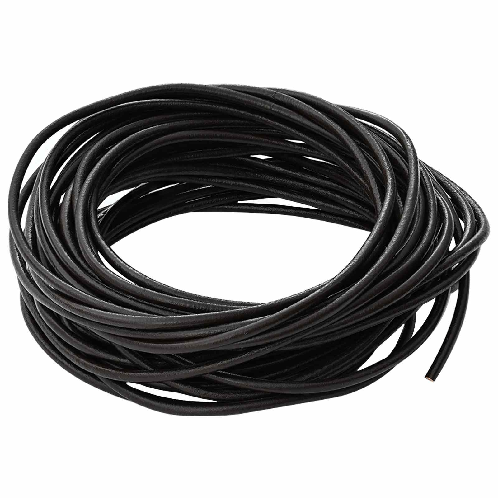 Corda de couro marrom escuro ø2,5 mm x 10 m couro