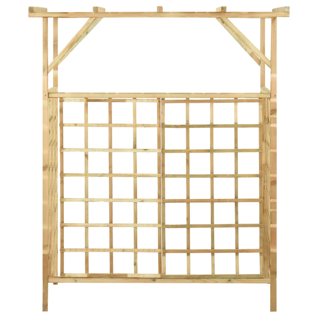 Pérgola jardim p/ caixotes duplos madeira de pinho impregnada