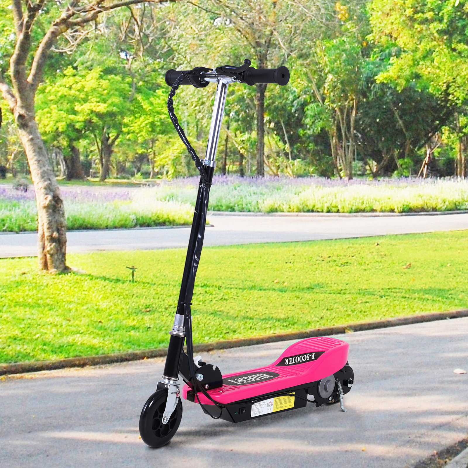 Trotinete Elétrica Dobrável para Crianças e Adolescentes acima de 7 Anos Velocidade de 10km/h Trotinete Elétrica com Guiador Aju