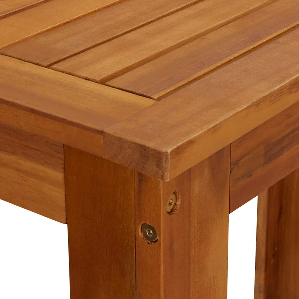 9 Pcs conjunto de bar para jardim madeira de acácia maciça