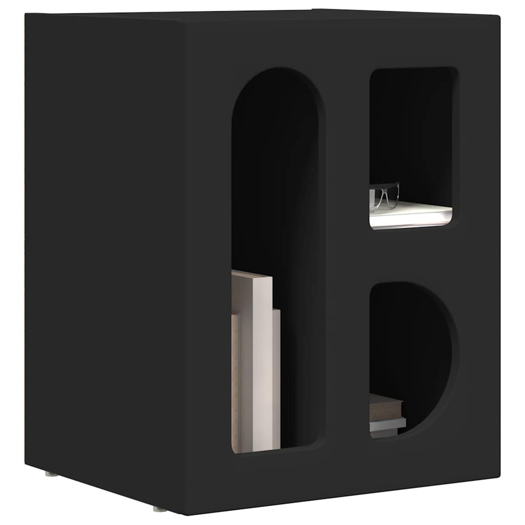 Mesa-de-cabeceira elst 2 unid. preto 40 x 35 x 50 cm