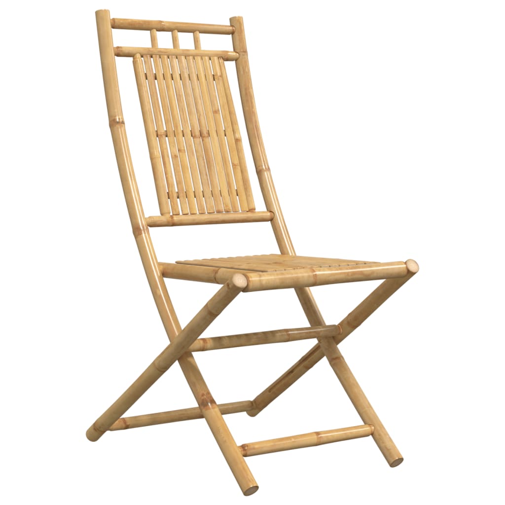 Cadeiras de jardim dobráveis 2 pcs 46x66x99 cm bambu