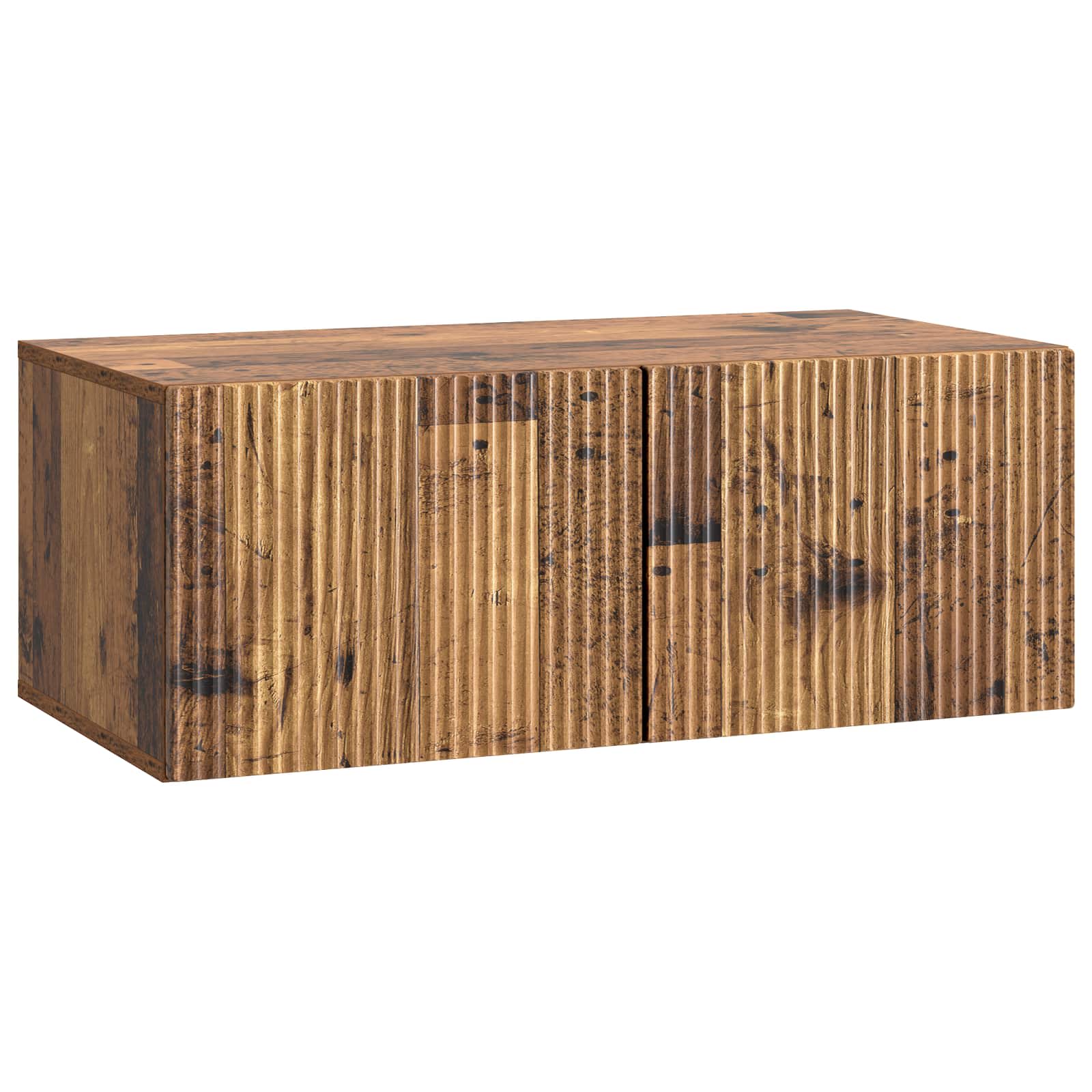 Gabinete de TV de parede madeira antiga 78,5 x 41 x 30 cm