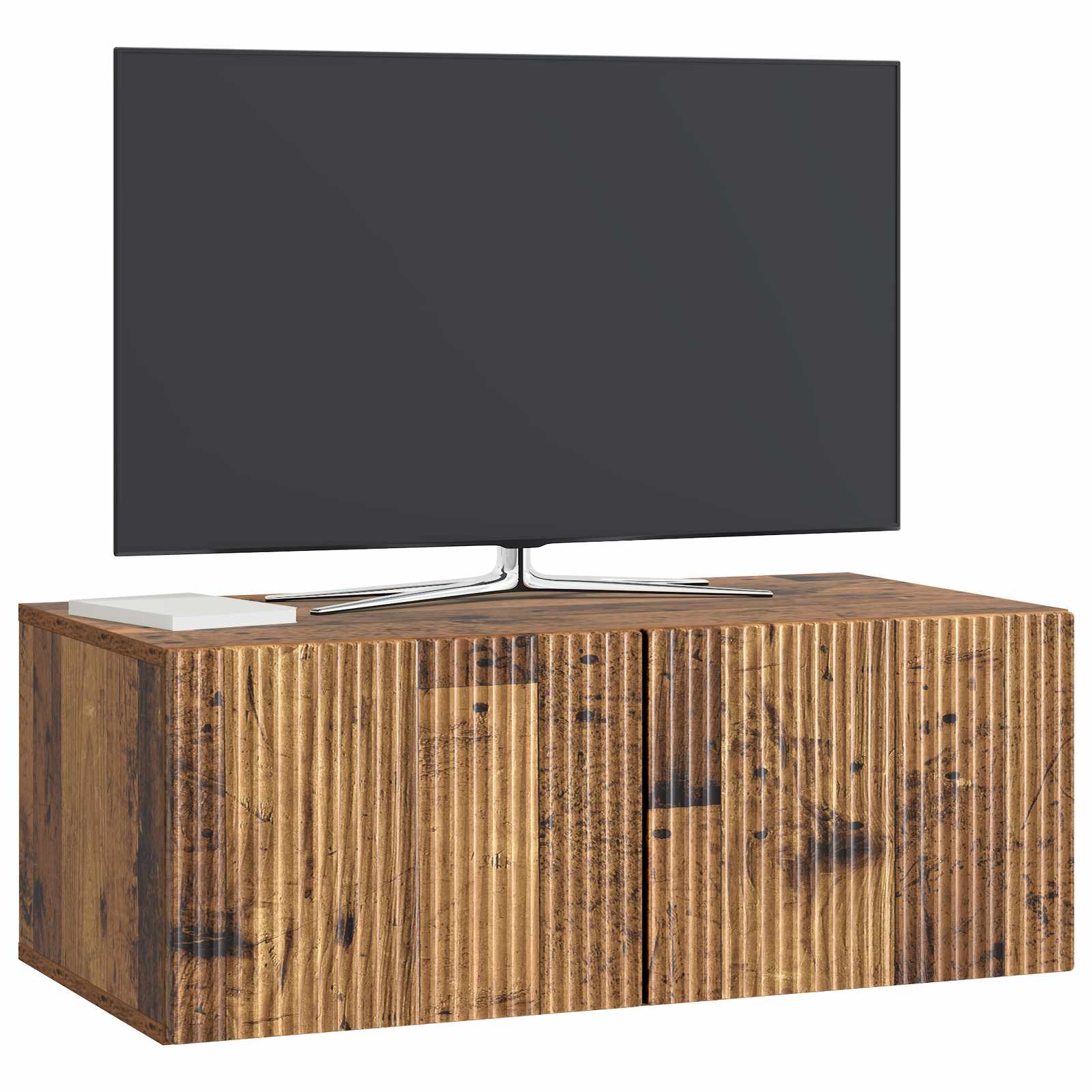 Gabinete de TV de parede madeira antiga 78,5 x 41 x 30 cm
