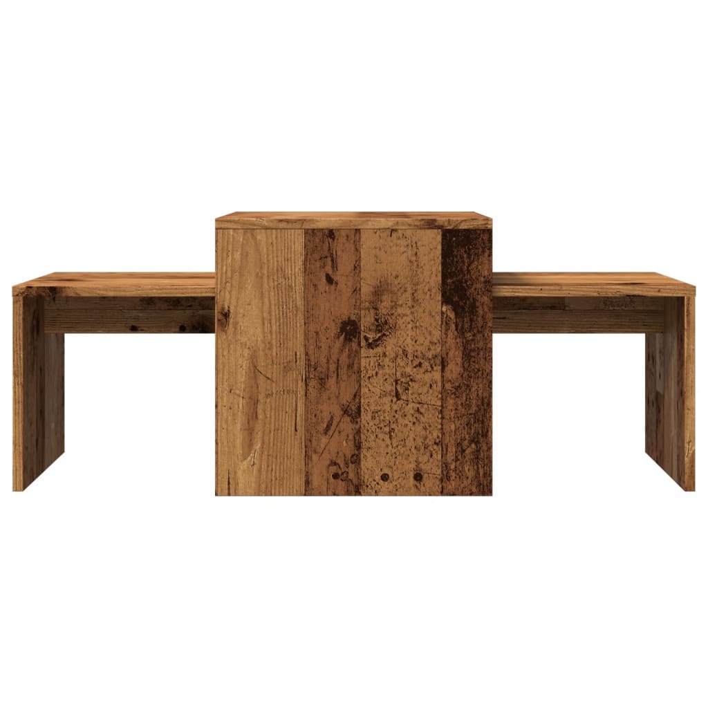Mesa de centro 100x48x40 cm derivados de madeira madeira velha