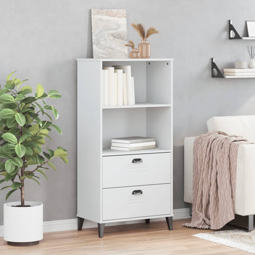 Estante viken 60x35x123 cm derivados de madeira branco