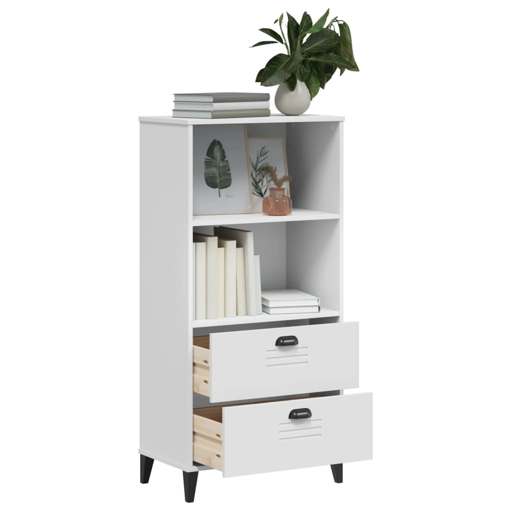 Estante viken 60x35x123 cm derivados de madeira branco