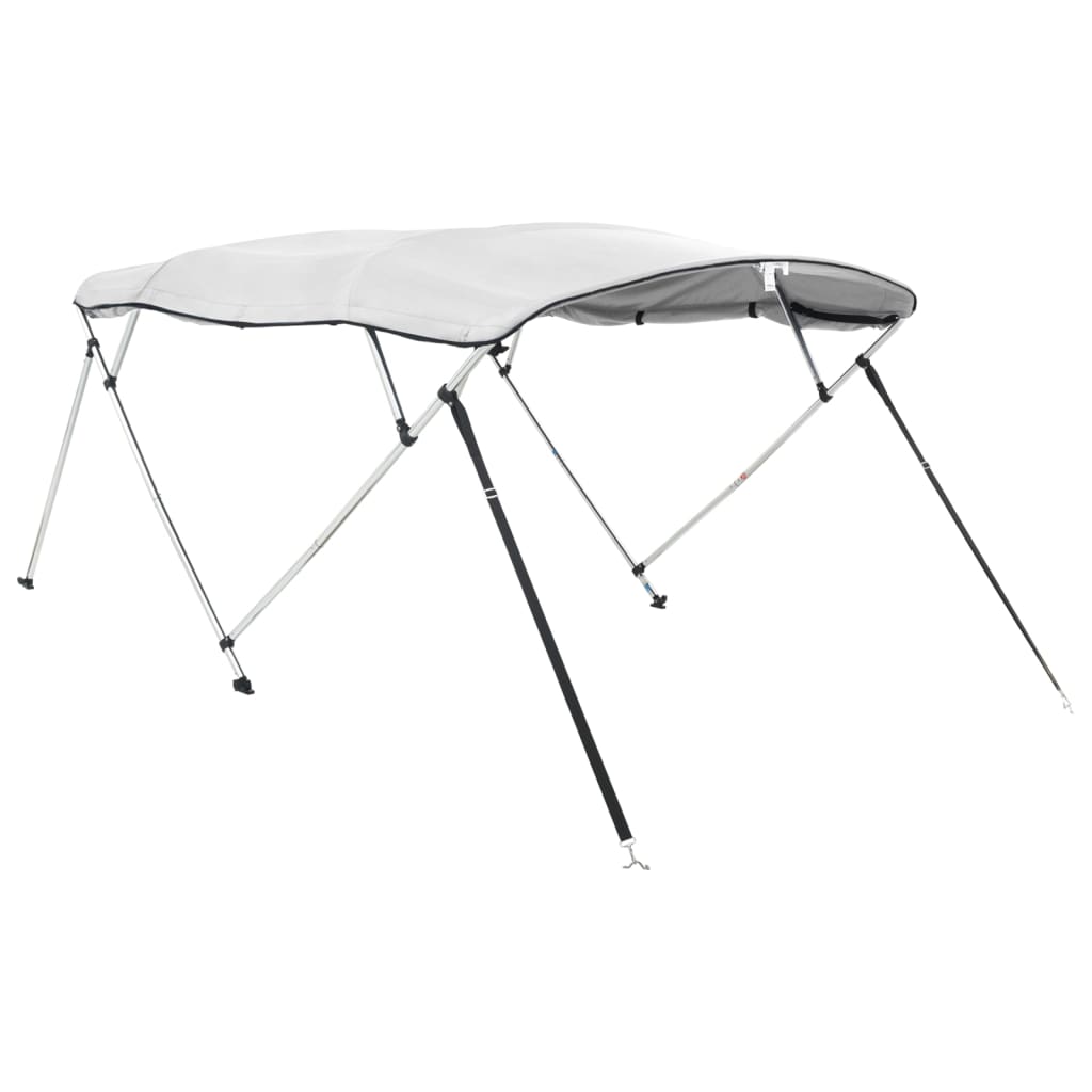 Toldo de 4 arcos bimini c/ paredes laterais 243x(200-213)x137cm